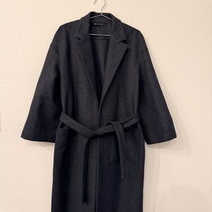 AG Adriano Goldschmied Black Trench Coat
